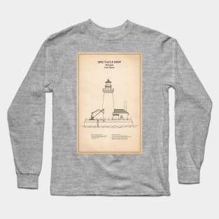 Spectacle Reef Lighthouse - Michigan - SD Long Sleeve T-Shirt